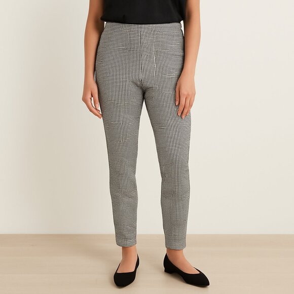 #043 JULES & LEOPOLD | NWT | Black & White Houndstooth Leggings - 2X - Picture 1 of 6